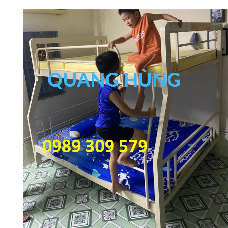 GIƯỜNG TẦNG SẮT HỘP VUÔNG CAO CẤP 1M4/1M6 CAO CẤP HCM