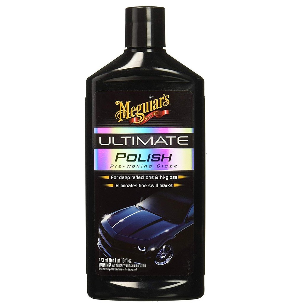 Meguiar's Xi đánh bóng xóa xước nhanh cho xe hơi dòng cao cấp Ultimate - Ultimate Polish, G19216, 473ML