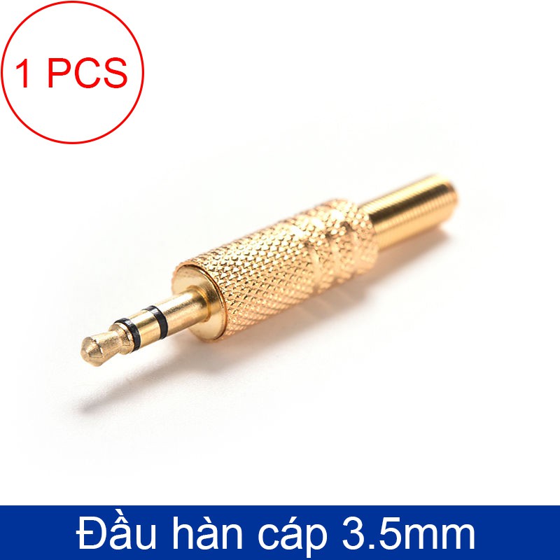 Đầu hàn chân cắm 3,5mm cho cáp âm thanh 3.5mm AUX cáp âm thanh 3.5mm ra 2 đầu bông sen