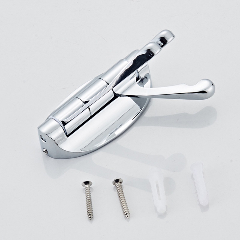 Móc Treo Khăn Tắm Gắn Tường Bằng Kim Loại Có Thể Gấp Gọn Tiện Dụng