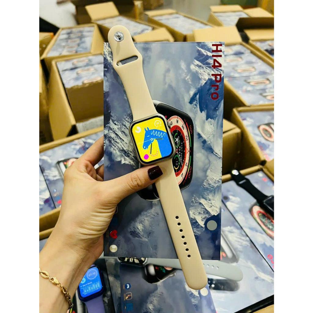 Đồng Hồ Thông Minh H14 PRO Màn Hình 1.91 Inch Viền Nhôm Thiết Kế Cực Đẹp. Đồng Hồ H14 Pro Độ Bền Cực Cao, Dễ Sử Dụng