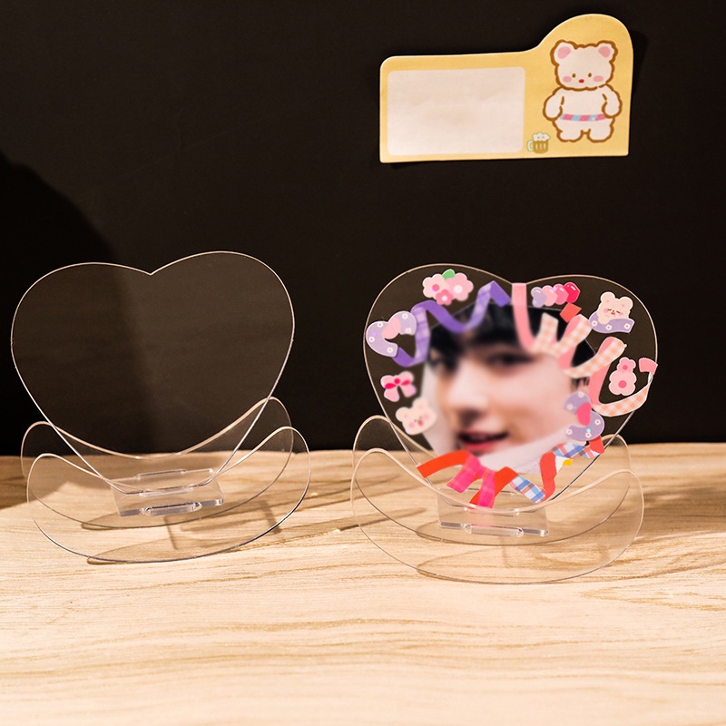 1 Bảng Đứng Hình Ngôi Sao Hoạt Hình Bằng Acrylic Trong Suốt Trang Trí Để Bàn/ Làm Quà Tặng/ Ảnh Chụp