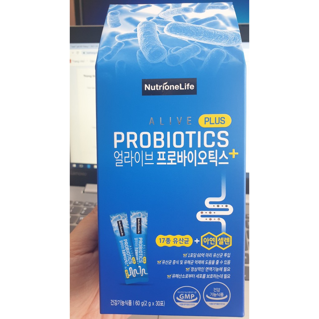 Men Probiotics Alive Plus,Hỗ Trợ Cải Thiện Vi Sinh Đường Ruột,Hỗ Trợ Viêm Đại Tràng