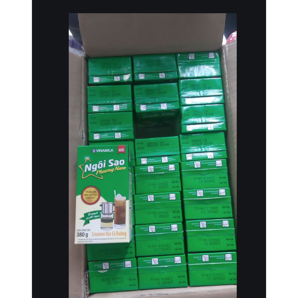 Sữa Kem đặc có đường Ngôi sao Phương Nam xanh lá hộp giấy