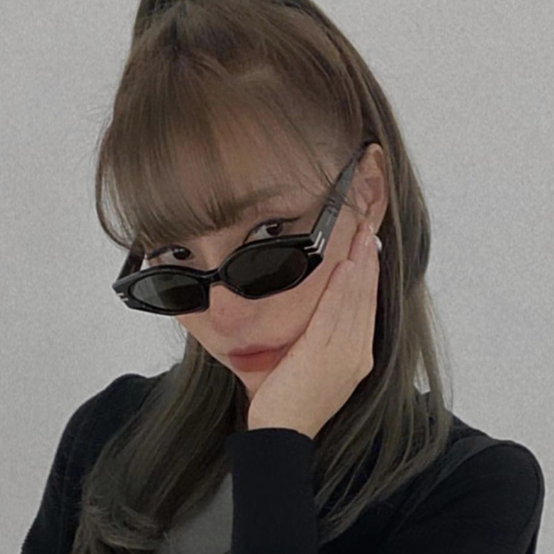 Kính Mát Gọng Mắt Mèo Phong Cách Retro Mới Cho Nữ