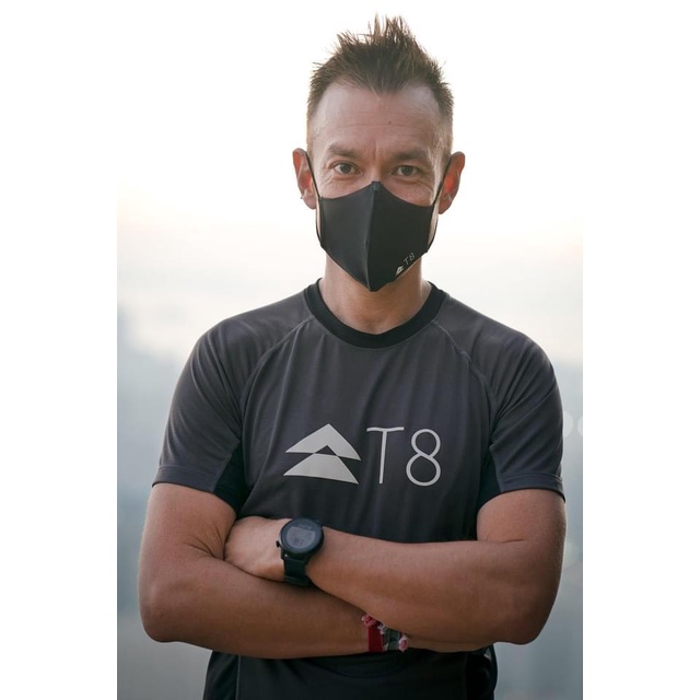 Khẩu trang chạy bộ T8 Running Mask Max O2 ( pack 2 chiếc) chính hãng