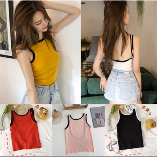 Áo ba lỗ ngược khoét lưng nhiều màu (Ảnh thật)