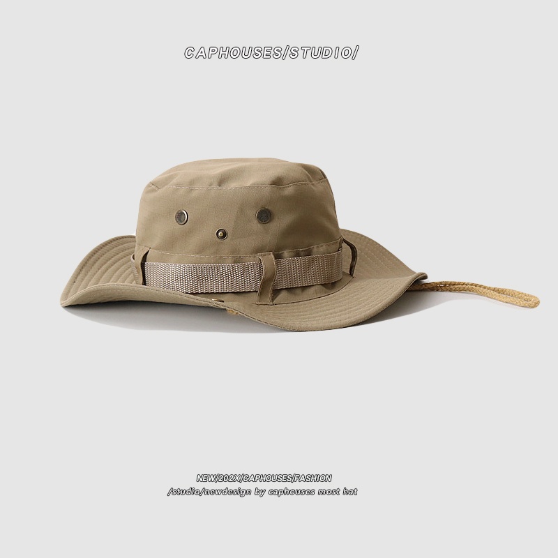 Mũ tai bèo chống nắng ngoài trời thoáng khí phong cách đường phố Nhật Bản cho nam nữ khi đi cắm trại / leo núi / câu cá