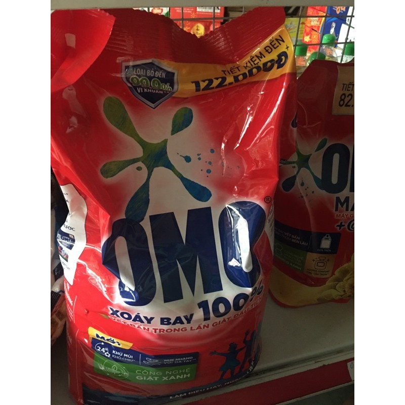 Bột giặt omo 6kg xoáy bay 100% vết bẩn sau 1 lần giặt đầu