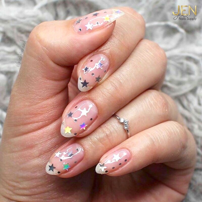 Sequin kim tuyến ngôi sao trang trí móng