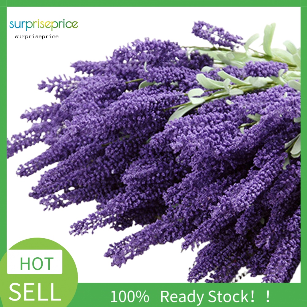 Bó Hoa Oải Hương Giả 12 Bông Trang Trí Tiệc Cưới