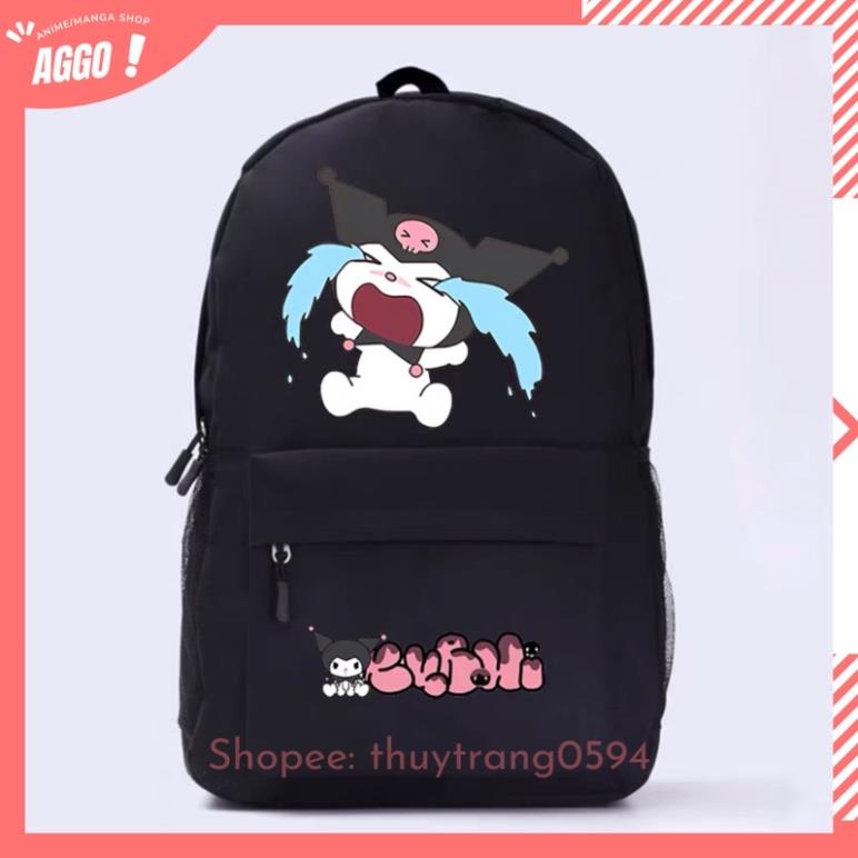 Balo Đi Học Hoạt Hình Kuromi Và My Melody Dễ Thương