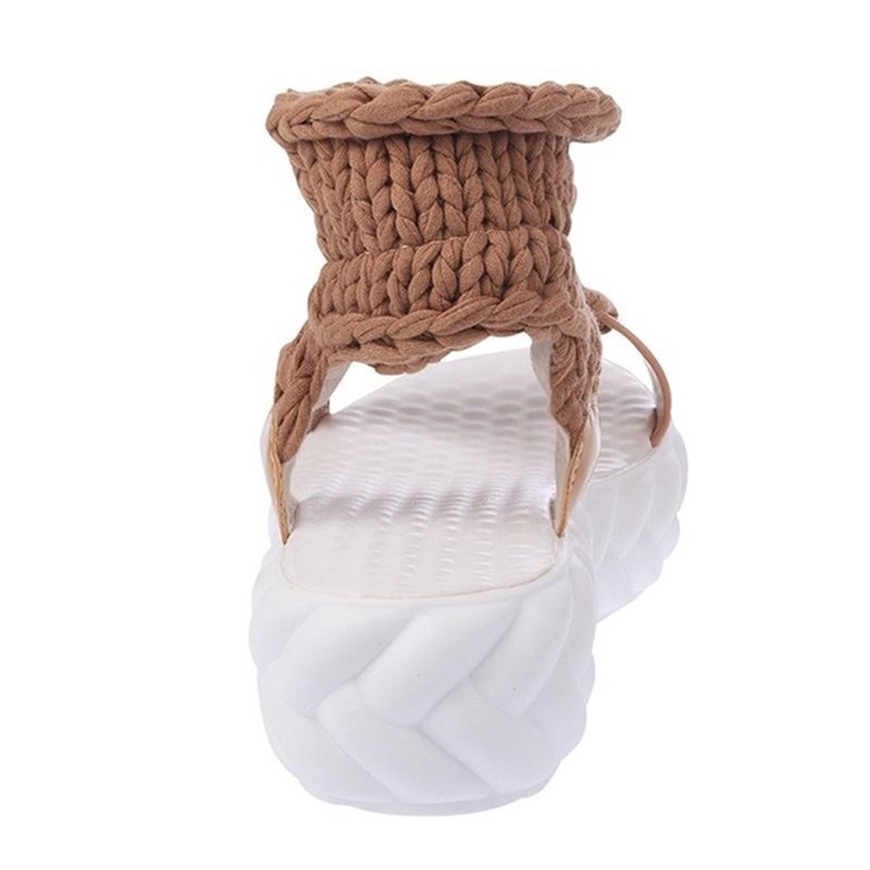 Dép sandal đế xuồng phong cách chiến binh cho nữ