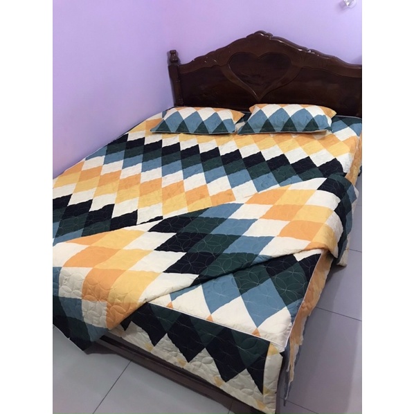VỎ CHĂN COTTONG POLY TRẦN BÔNG CÓ KHOÁ KÉO LỒNG ĐƯỢC RUỘT