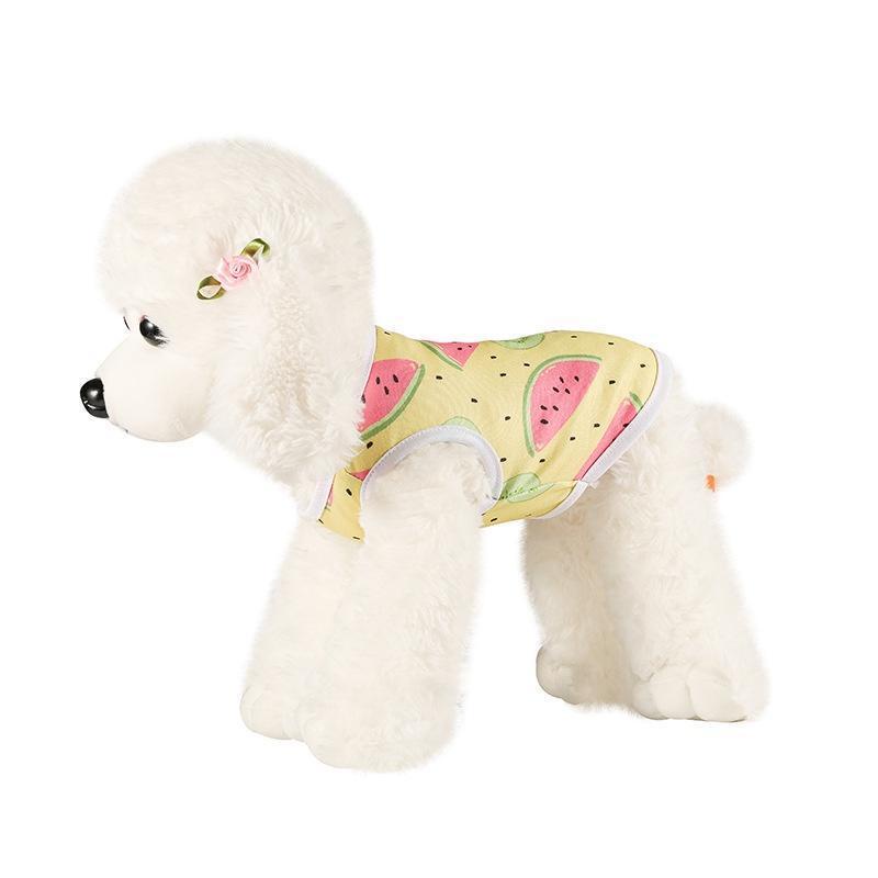 Áo HIPIDOG sát nách in họa tiết hoạt hình size S-XL dễ thương thời trang dành cho thú cưng