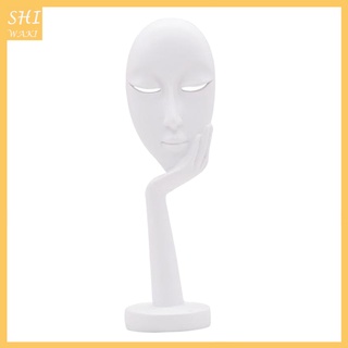 [Shiwaki] Tượng điêu khắc nhà tư tưởng Tượng trang trí tủ sách hiện đại Màu trắng