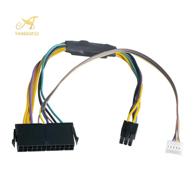 Cáp Chuyển Đổi Nguồn 24Pin Cái Sang 6Pin Male 6Pin PCI-E PSU Cho HP Elite 8100 8200 8300 800G1