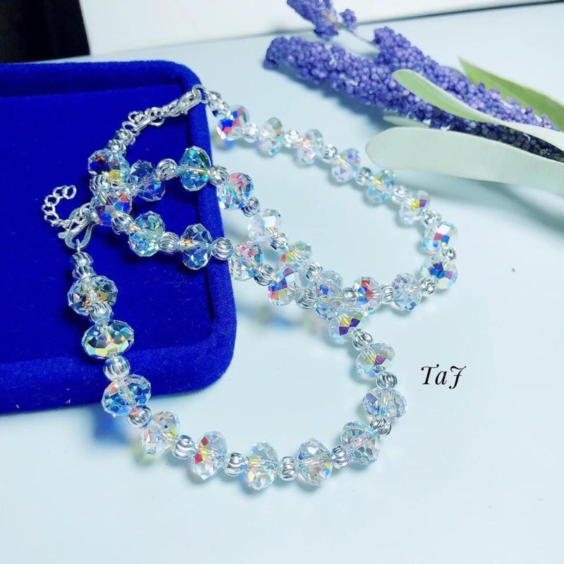 Lắc tay pha lê cho nữ bằng bạc cao cấp - Quà tặng ý nghĩa - Kho sỉ bạc Nhất Linh