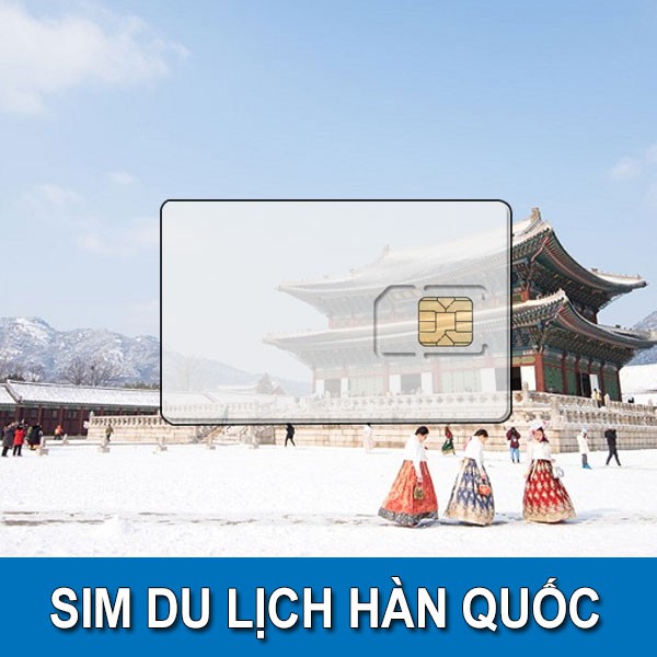 Sim 4G Du Lịch Hàn Quốc Korea Three 6 ngày 6GB Unlimited