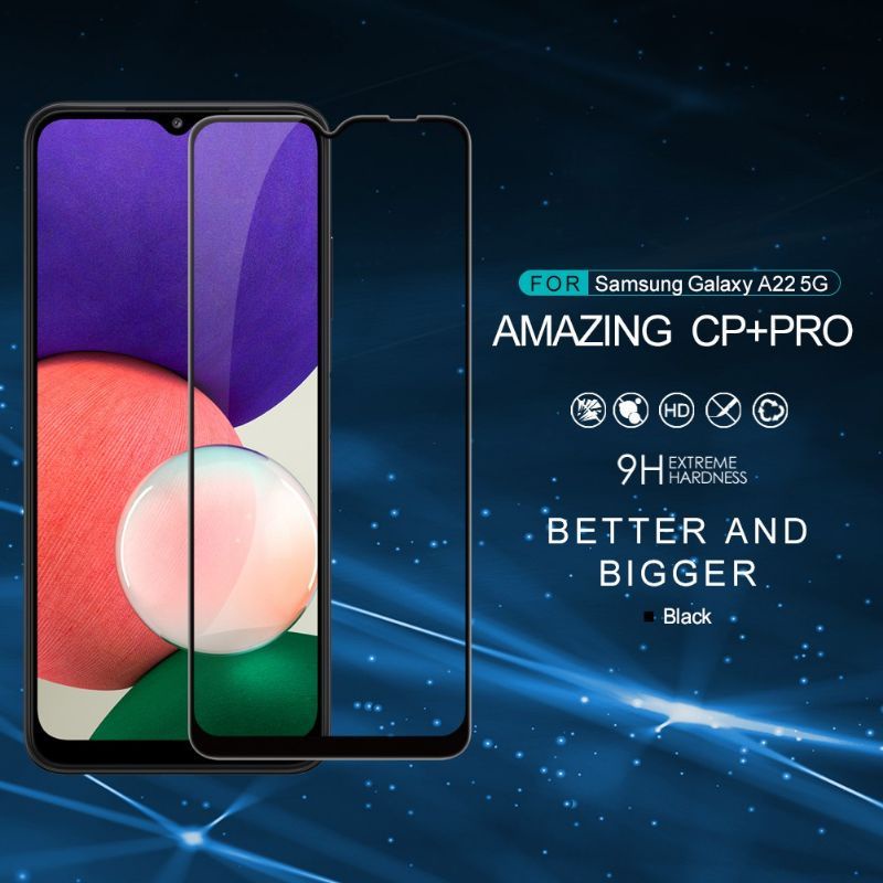 Samsung Galaxy A22 4G/A22 5G/ A31/A32 4G- Kính cường lực Nillkin Amazing CP+ Pro full màn hình.