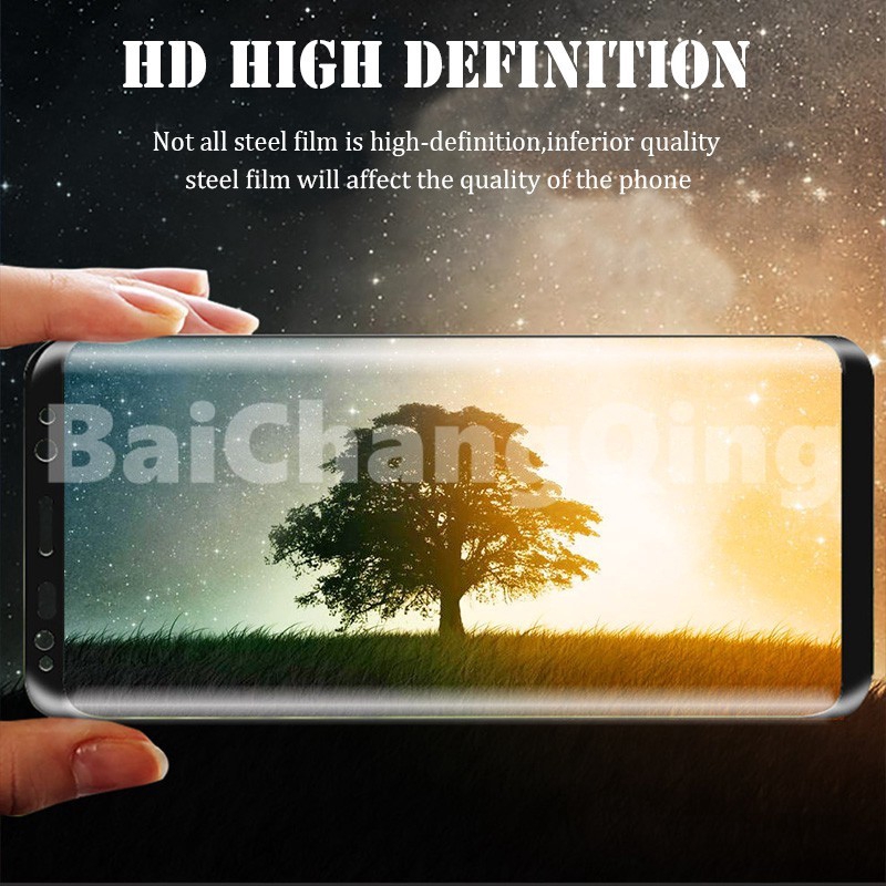 Miếng dán Samsung 40D Full-screen Tempered Glass for  Galaxy S8 S9 Plus Note 9 8 A8 A6 S7 Edge Screen Protector