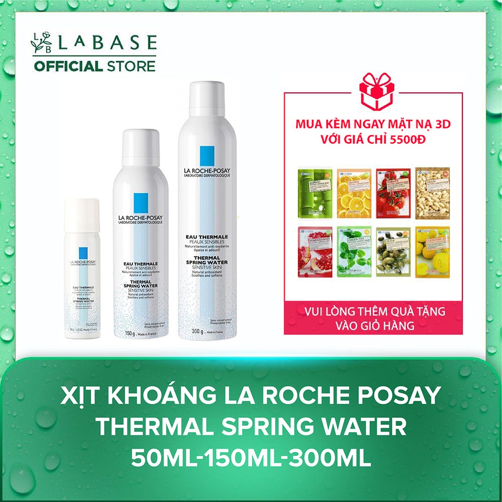 Xịt Khoáng La Roche Posay Thermal Spring Water 50ml-150ml-300ml