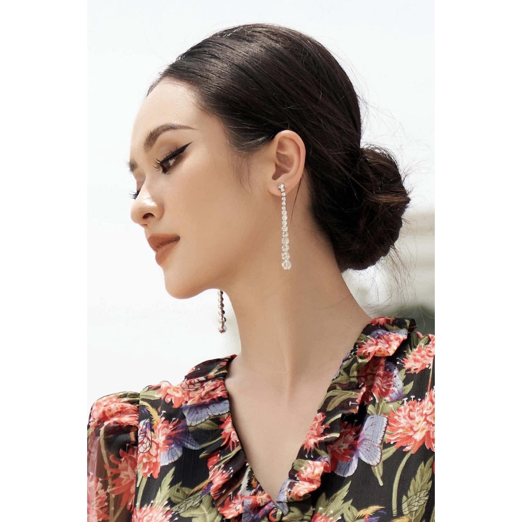 Khuyên tai Chuỗi Đá đẹp sang chảnh KT296