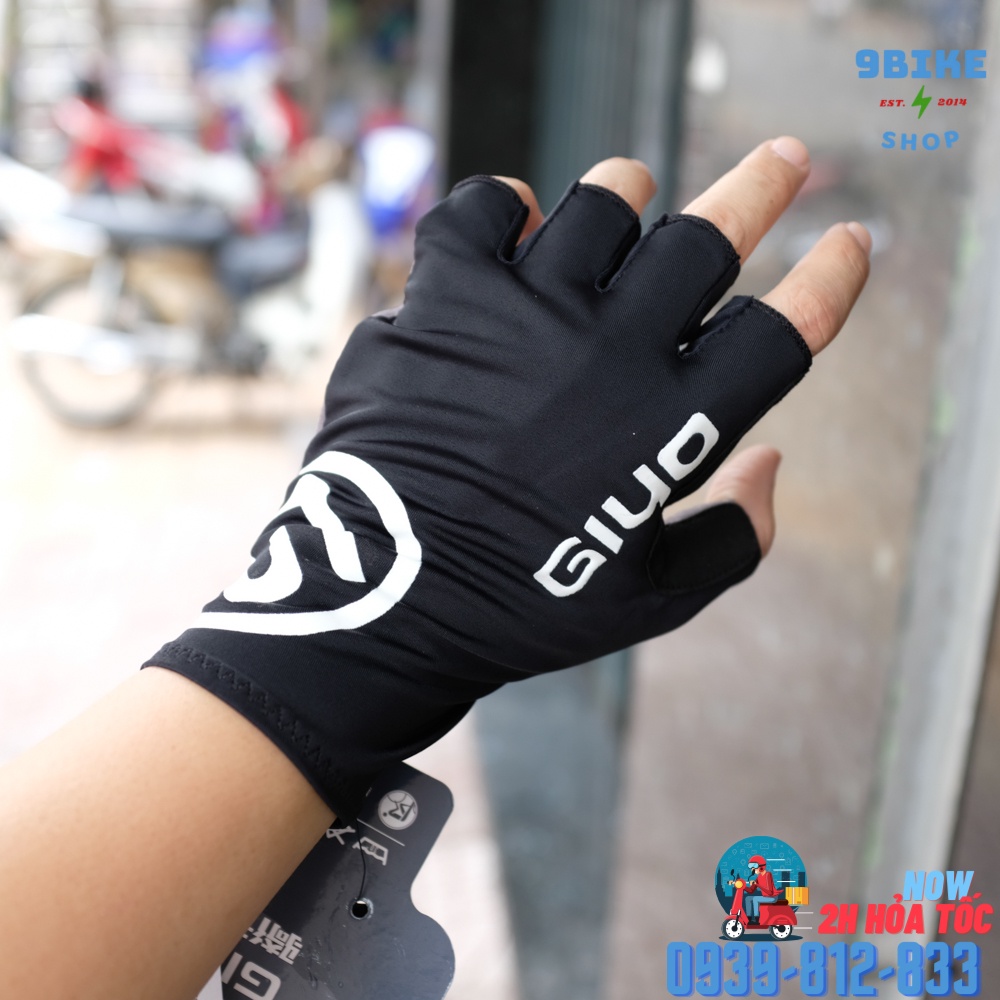 Găng tay xe đạp Giyo S-02 ĐEN Ngắn ngón