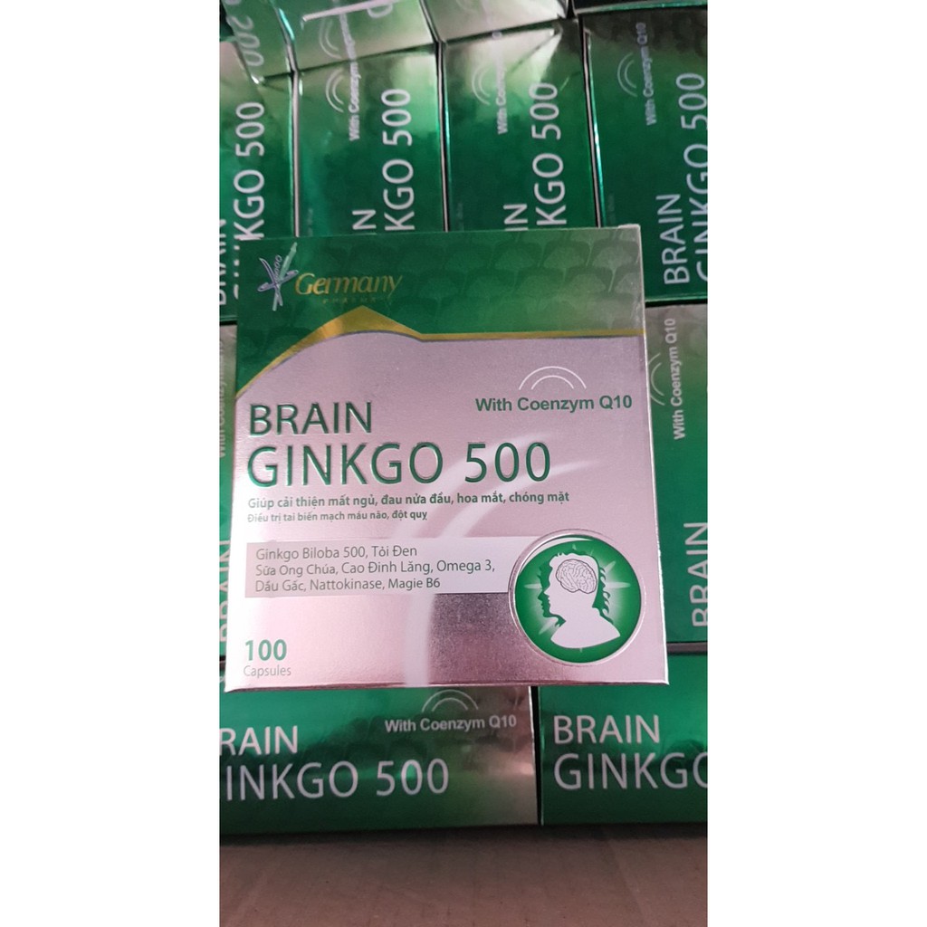 BRAIN GINKGO 500 bổ xung dưỡng chất cho não .