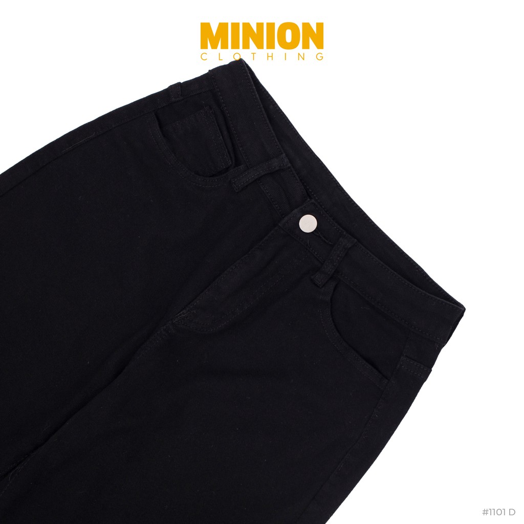 Quần culottes jeans dáng lửng Minion Clothing, lưng cạp cao, phong cách Ulzzang Streetwear Q1101