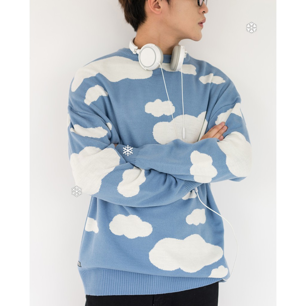 [Mã MABR50FA giảm 10% tối đa 50k đơn 250k] Áo Nỉ Unisex Dài Tay SSSTUTTER Sky Sweater