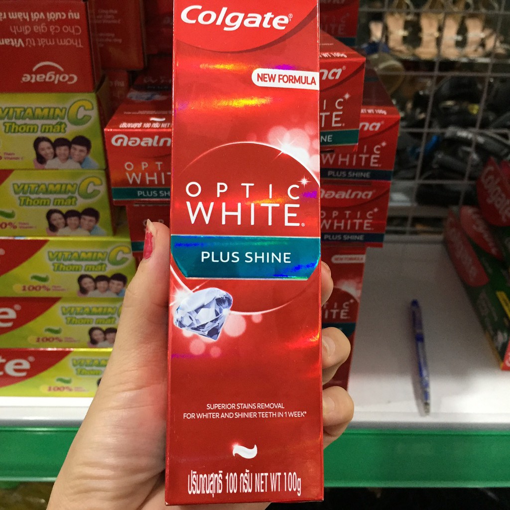 Kem đánh răng Colgate Optic White 100g