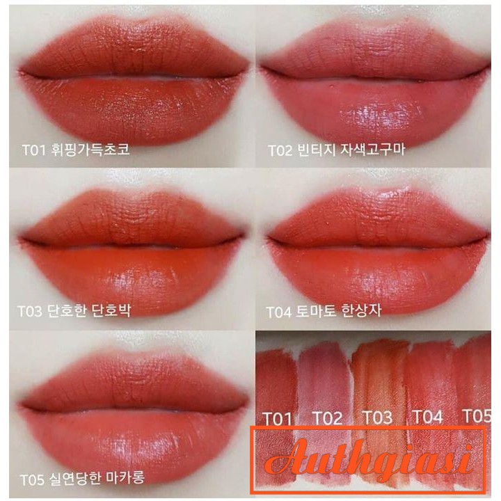 Son kem lì Black Rouge Cotton Lip Color T01-T05 siêu nhẹ môi, lên màu chuẩn | Thế Giới Skin Care