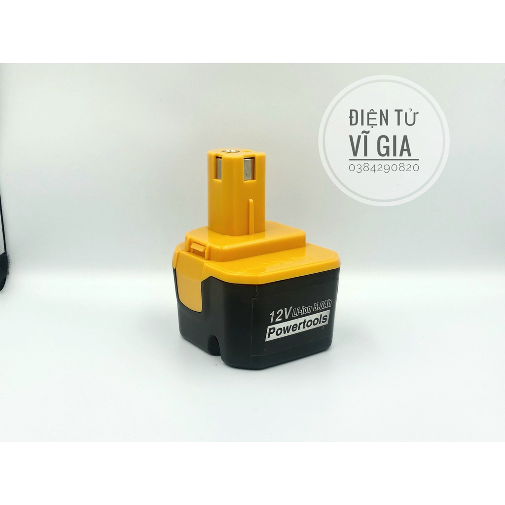 Pin Ryobi 12V Dùng cho máy khoang nôi địa Nhật dung lượng 4Ah-5Ah xả cao bảo hành 6 tháng