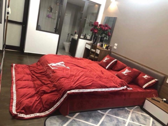 FREESHIP 99K TOÀN QUỐC_Set nỉ nhung cao cấp 6 món siêu sang chảnh. Có thể dùng 4 mùa