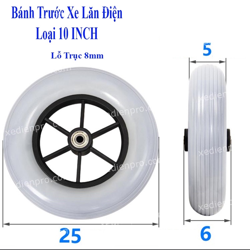Bánh xe lăn điện 10inch