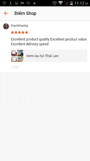 Kem lau túi Thái Lan