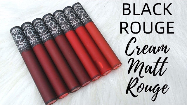 Son kem lì FREESHIP Son kem BLACK ROUGE CREAM MATT ROUGE bền màu lâu trôi