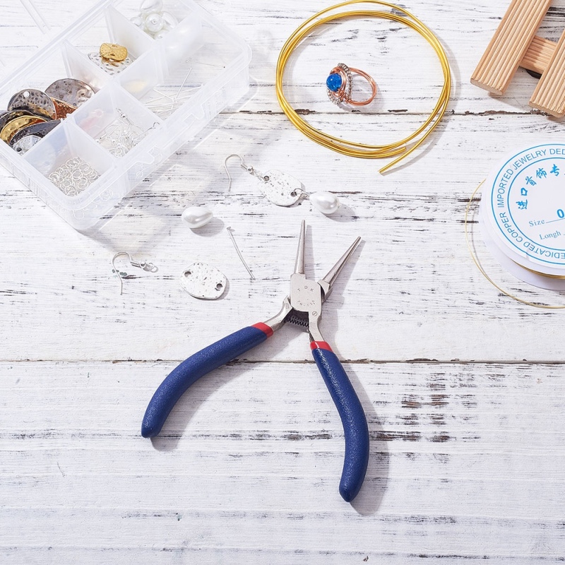 Kìm mũi thép 50 dùng làm đồ trang sức chuyên nghiệp 125x53mm