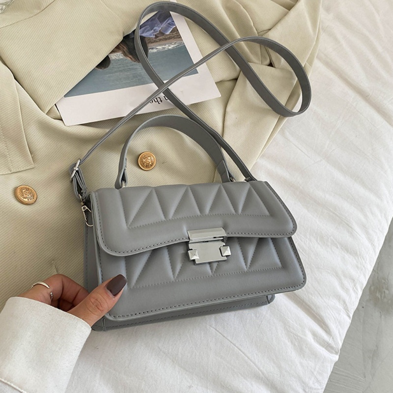 Túi Đeo Chéo Da PU Hình Vuông Phong Cách Cổ Điển Dành Cho Nữ