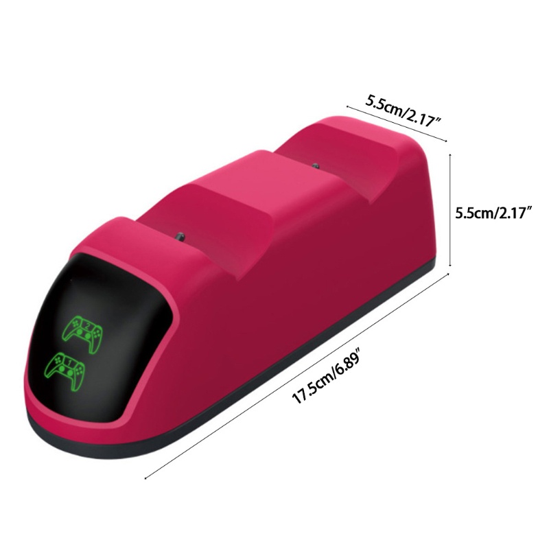 Đế Sạc Không Dây Cho Tay Cầm Chơi Game Đôi Có Đèn LED