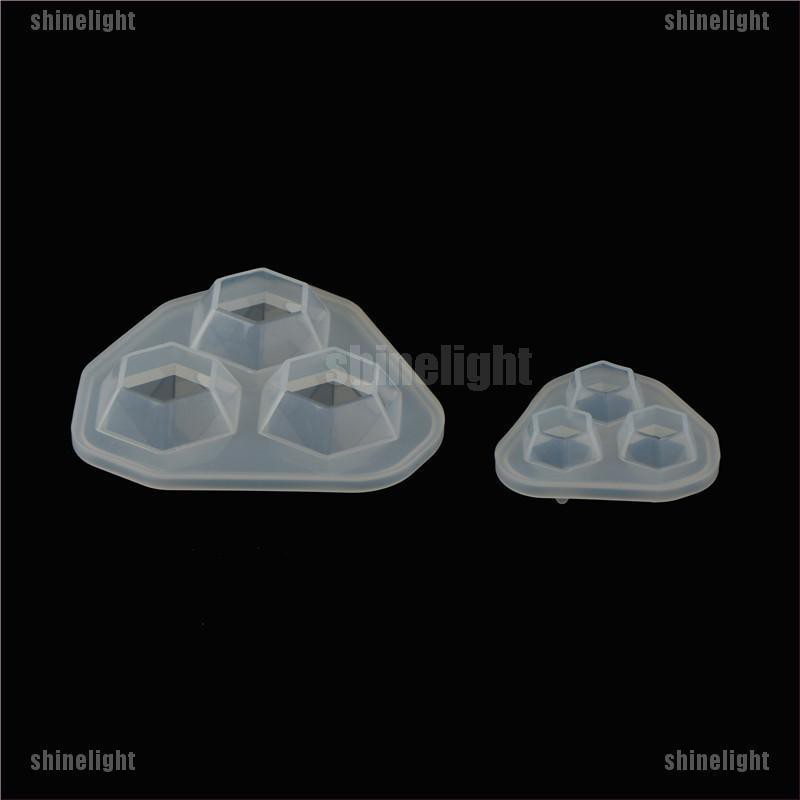 Khuôn Silicon Trong Suốt Tạo Hình Kim Cương Trang Trí DIY