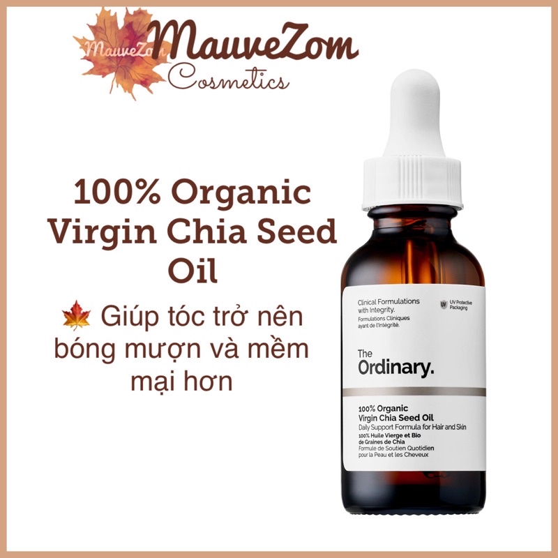 (Bill Sephora US) Tinh Dầu 100% Organic Virgin Chia Seed Oil Làm Dịu và Nuôi Dưỡng Cho Da và Tóc - THE ORDINARY