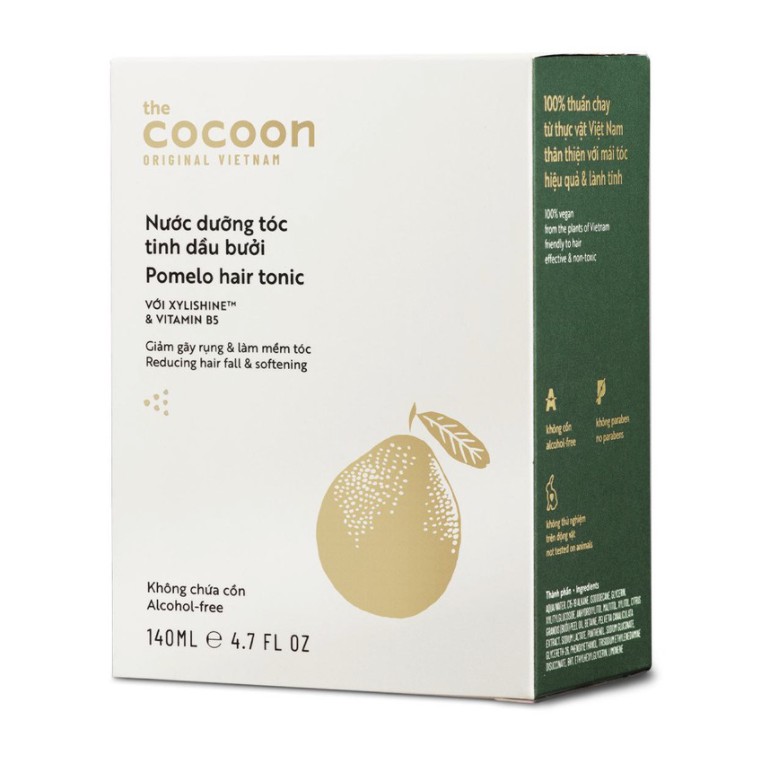 Nước dưỡng tóc tinh dầu bưởi Cocoon giúp giảm gãy rụng &amp; làm mềm tóc 140ml