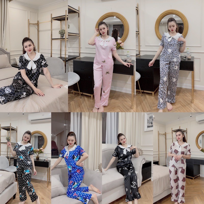 sét đồ bộ pijama nữ dể thương sang trọng nhiều mẫu