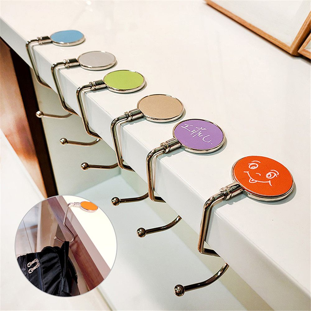 UPSTOP Fashion Desk Hooks/Durable Purse Holder/Table Bag Hook /Travel Portable Metal Crystal Table Hanger/Multicolor
