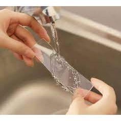 Băng dính nano trong suốt 2 mặt , keo dính đa năng trên mọi chất liệu có thể tái sử dụng A011
