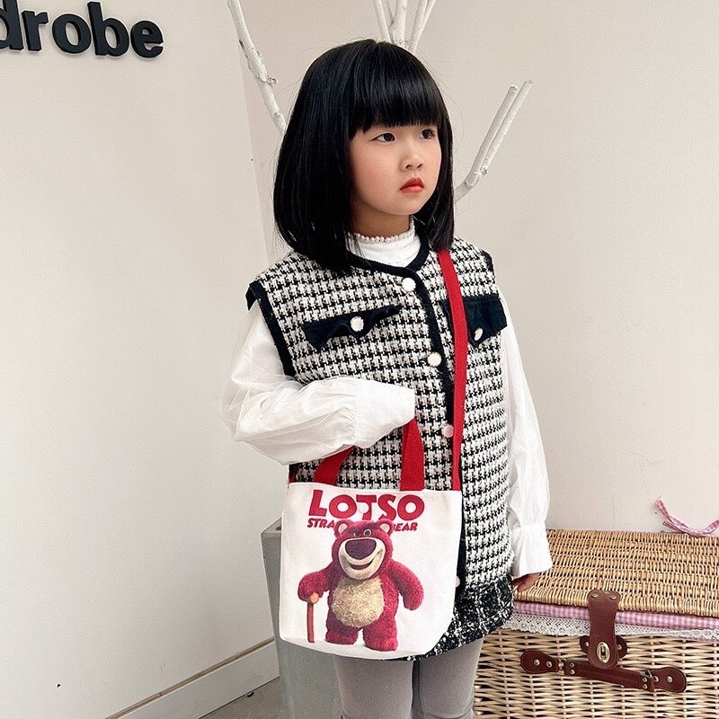 SET 2 KHĂN - TÚI GẤU HỒNG LOTSO