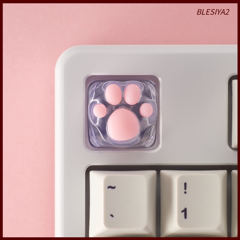[BLESIYA2] Transparent Gaming Key Caps Cat Paw Keycaps Machinery Keyboard keycaps Base