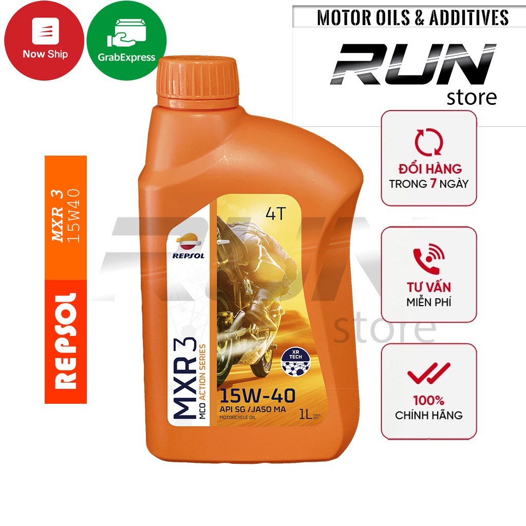 Nhớt Xe Số Gốc Khoáng REPSOL MXR 3 15W40 JASO MA – Dành Cho Xe số đời cũ - Made in Indonesia